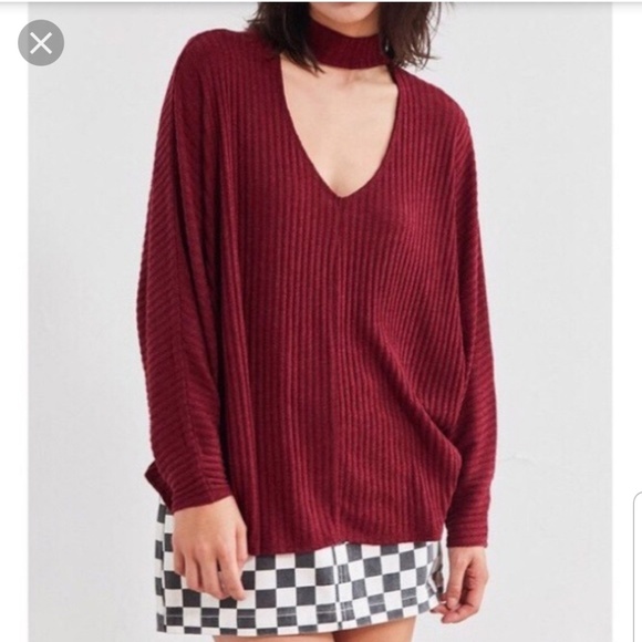 Urban Outfitters Sweaters - 🎉HP🎉 URBAN OUTFITTERS dolman choker neck sweater